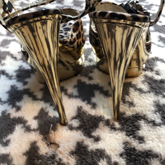 Leopard print platform heel - Picture 5 of 5